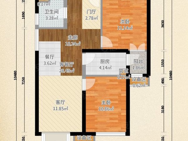 六号线褡裢坡东麣鸺龤米,业主自住没有出租过,全新家电