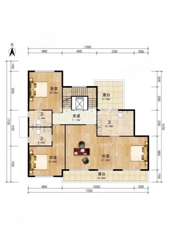 丽宫别墅5室3厅8卫1057㎡南7899万