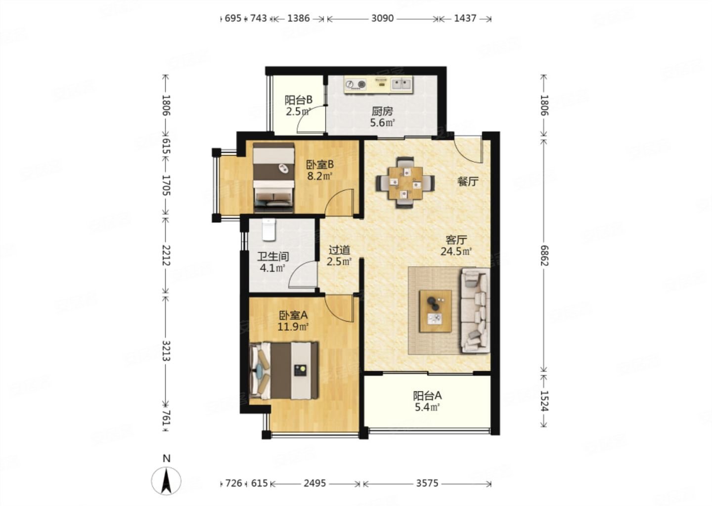 5号线地铁口板式楼满三满二2t4户诚心出售
