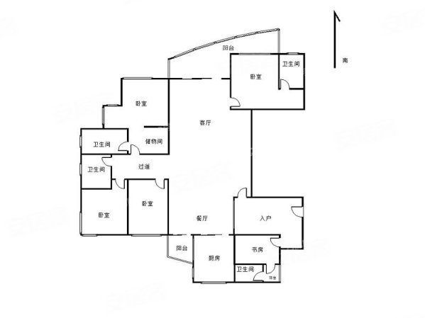 超笋超值低于指导价300万以买圣莫丽斯大5房业主割肉