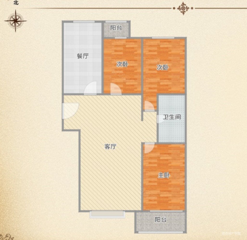 北京怡园3室2厅1卫94.24㎡南北408万