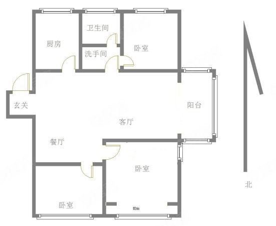 鲁商运河公馆3室2厅1卫138.95㎡南北125万