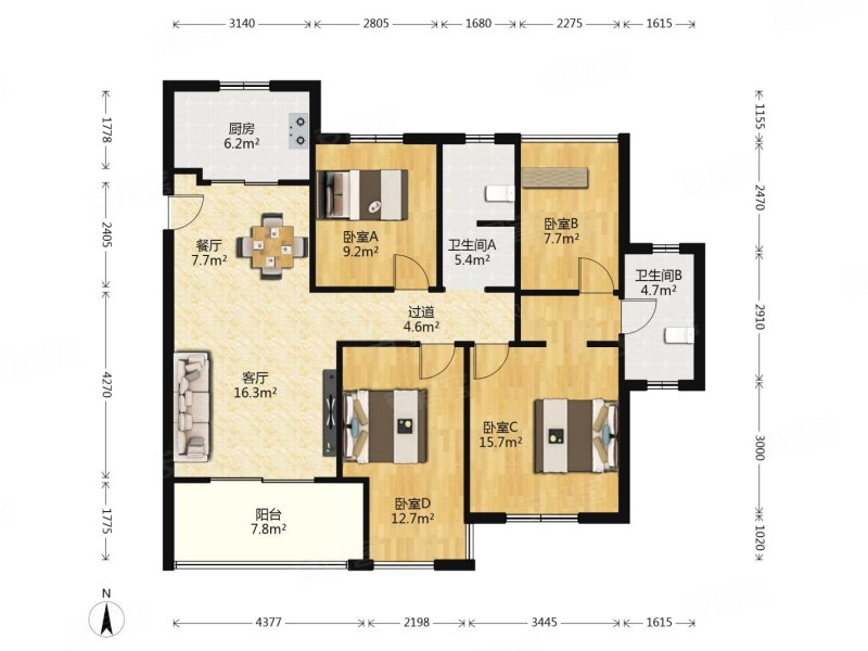 新城香悦澜山 有电梯 商品房 中间楼层采光好 双卫 近地铁