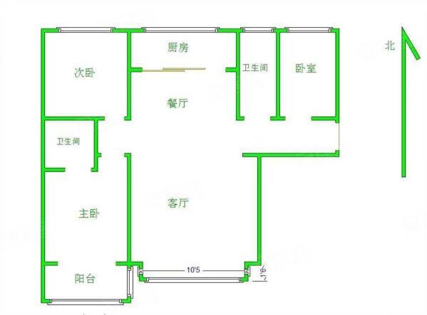 君悦华府3室2厅2卫126.12㎡南北93万