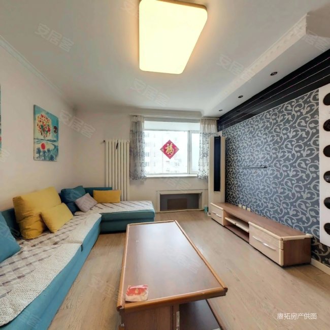 市北海枫雅居 精装两室 南北卧东明厅 全明户型