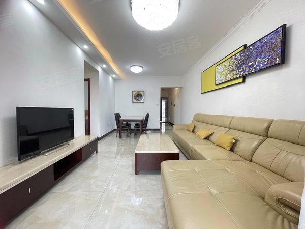 新区租房,凤凰御景 2室2厅1卫 精装基本全新 南向 高档家私家电,花都