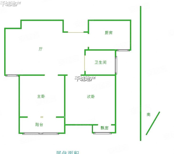 棠悦花园(北区)2室1厅1卫65㎡南北45万