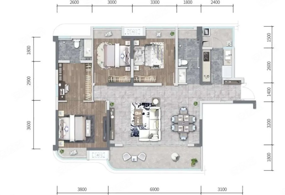 房价可大刀横厅户型对中庭朝南业主急卖专注锦城峰荟房源全有
