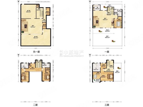 阳光城花满墅(别墅)4室2厅4卫268.18㎡南北1550万