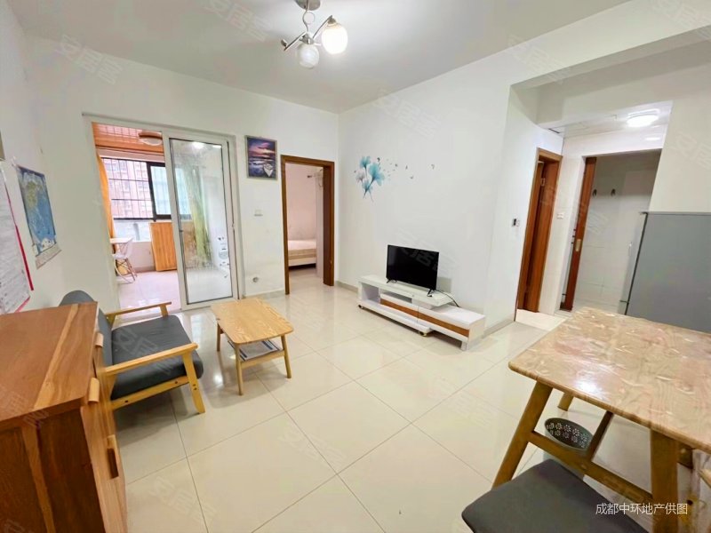 市中心西府少城蜀华可做小套二精装修随时看带车位