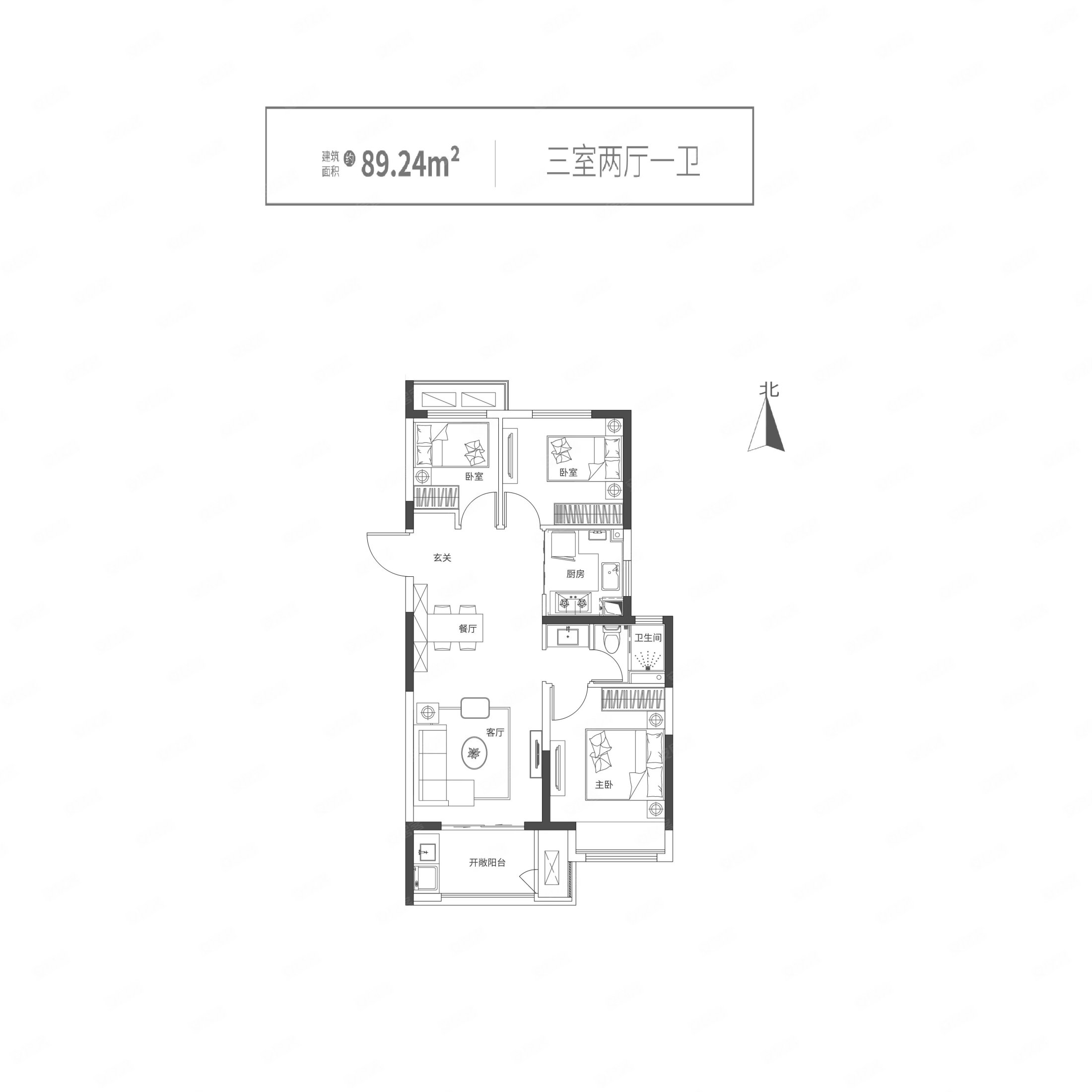 均价7xxx 新房源 青云府 3室2厅 电梯房 双气 随时看