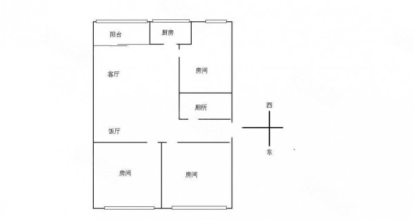 回龙路小区3室1厅1卫61.02㎡东西220万