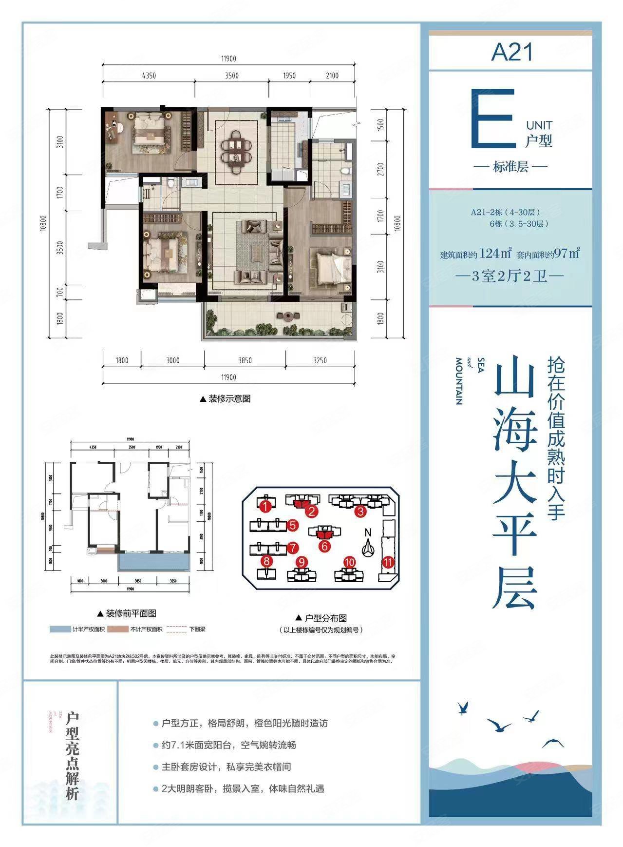 高品质居住小区 户型方正,南北通透,采光极好,一梯一户方便舒,融创
