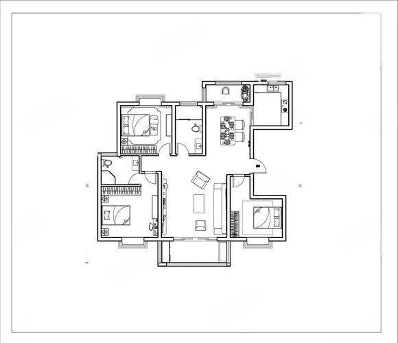 凤凰栖(A区)3室2厅2卫109.41㎡南北65万