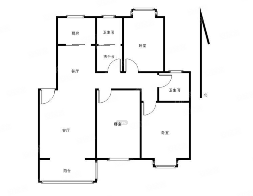 锦绣花园3室2厅2卫119.6㎡南148万