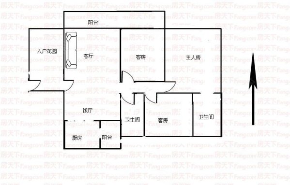 双城峰景户型图图片