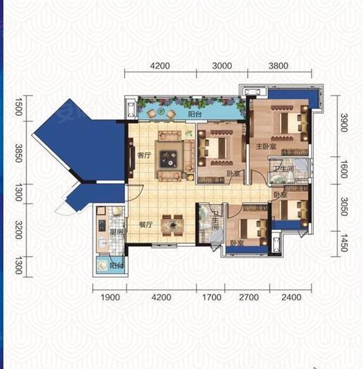 诚心出售悦景台电梯精装大4房窑埠古镇旁德润