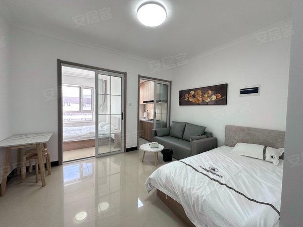 大连开发区双D港德泰人才公园可押一付一可短租价格便宜拎包入住随时可看 董家沟德泰一室一厅出租房源真实图片