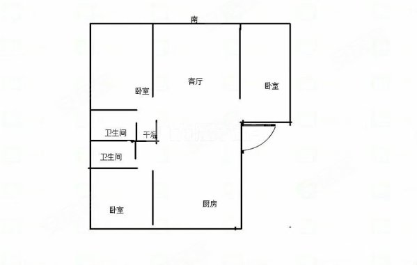 纳兰雅居3室2厅2卫161㎡南126万