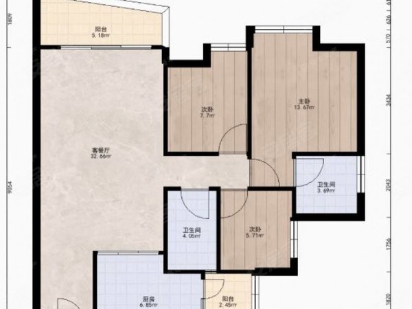 【多图】黄埔花园,大沙地租房,黄埔花园 f区3房2卫 齐全出租 安静空间