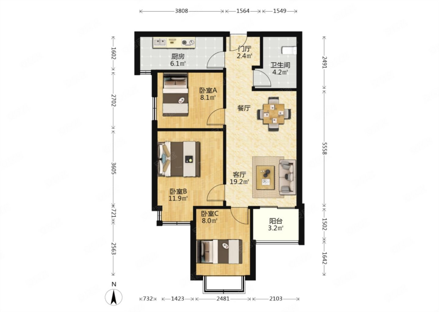 万科小区  超高层视野 把边全南户 交通表里 看房有钥匙