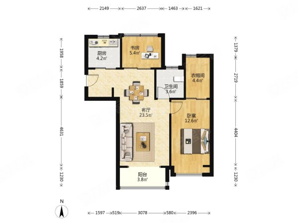 建发阳光城璞悦 产权清晰 精装可拎包入住 南北通透 次新小区
