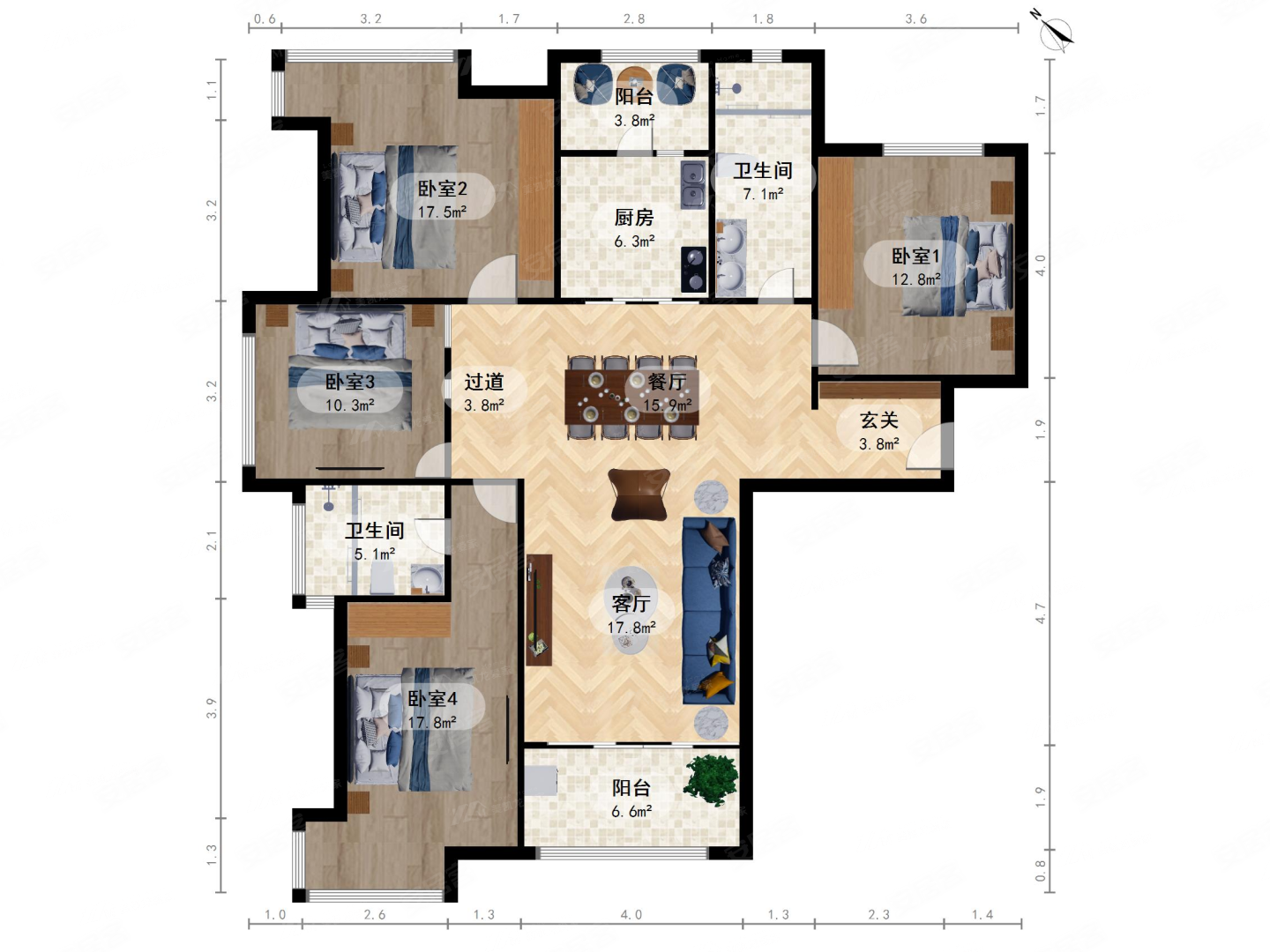 苏州河一线景观16年次新小区苏河融景房东诚心出售