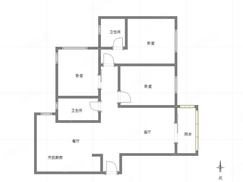 中国铁建新万国城3室2厅2卫98.25㎡东92万