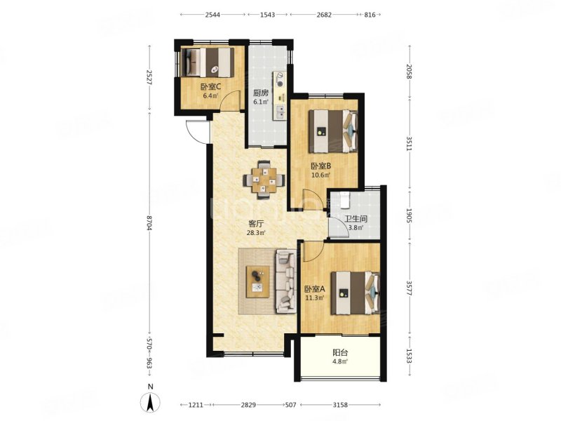星汇兰亭,好房别错过,房东置换急售,自住装修,保养好