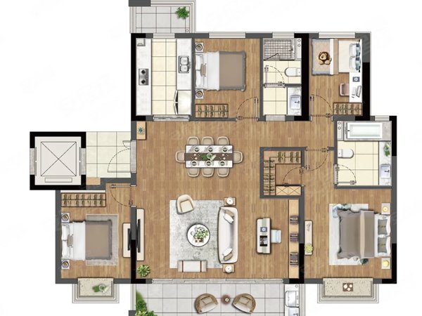 【多图】湖畔现代城(三区),东南开发区租房,永旺旁 湖畔现代城 主卧独