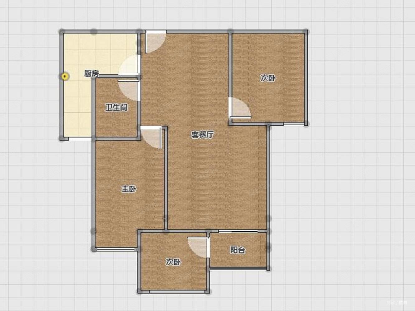 大雅云居山3室2厅1卫84.27㎡南124万