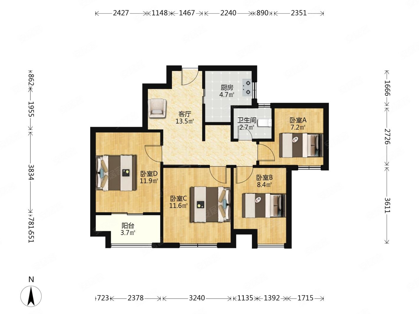 精园北区全南户型中层业主诚售产权清晰随时看房