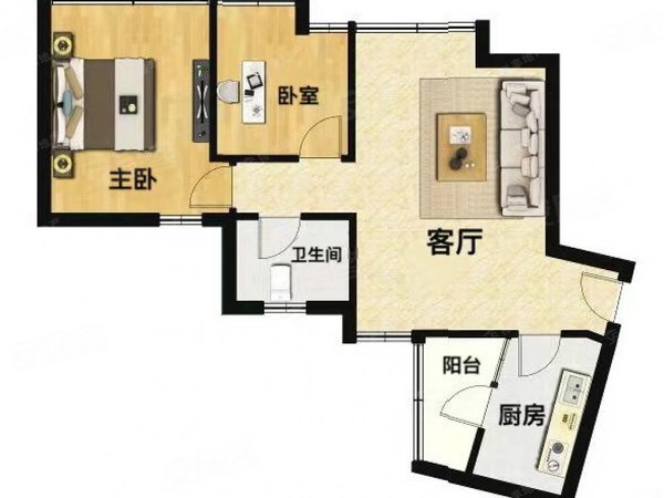 广州越秀东风东东风广场东风广场靓房 新楼龄 房子采光通风不错 小区