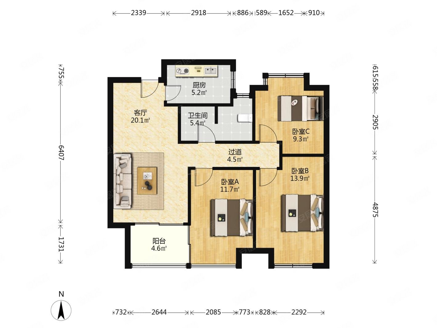 无虚   复地宴南都三房业主急售凤凰楼层出价就谈三四零可以卖