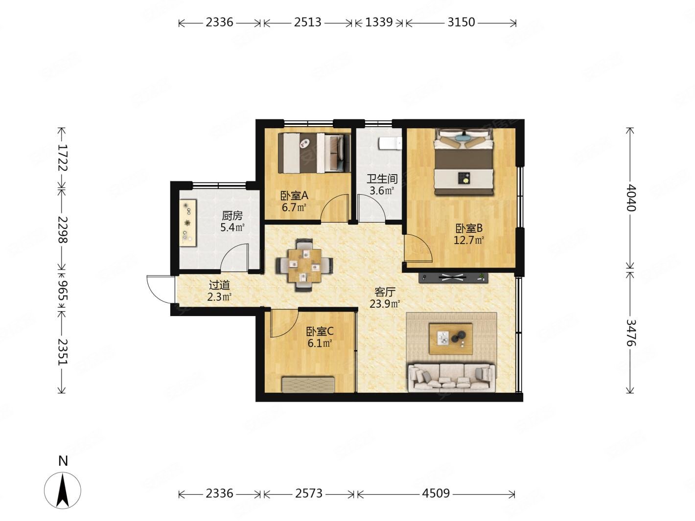 诚心出售光谷转盘旁滨湖小区户型方正采光好
