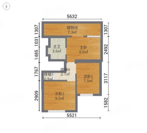 奥园城市天地3室2厅2卫28㎡南北50万