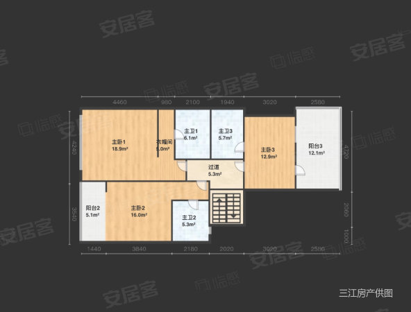 阳光江阳府6室2厅6卫400㎡南北588万