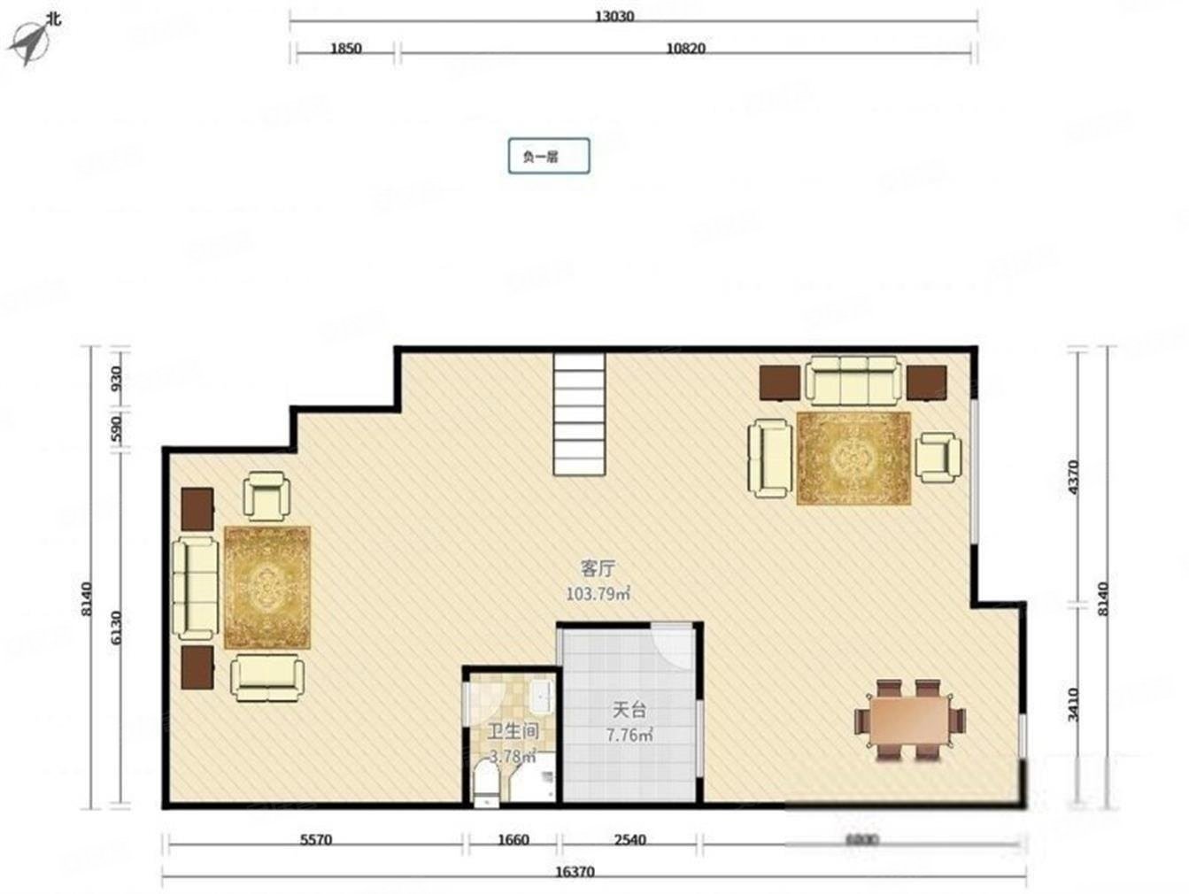 佳兆业东江新城(别墅)4室3厅4卫150㎡南北193万