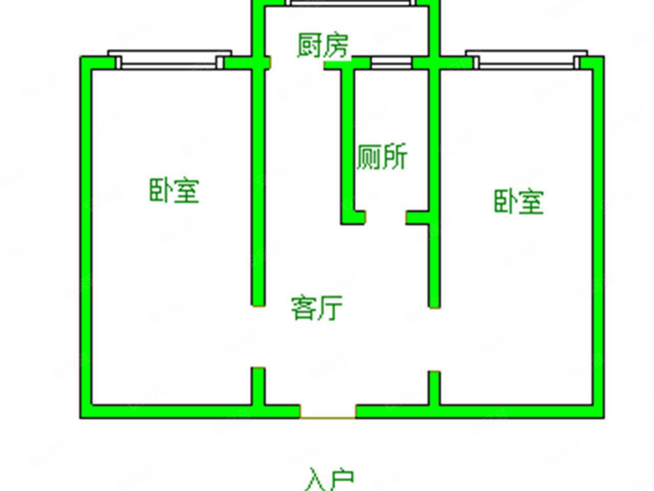 钻井新村2室1厅1卫52.22㎡南北23万