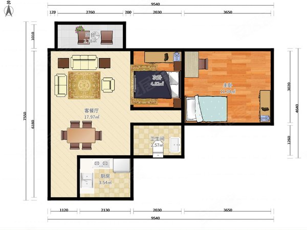 深圳南山南油西海湾花园西海湾花园精装修两房出租房源真实图片