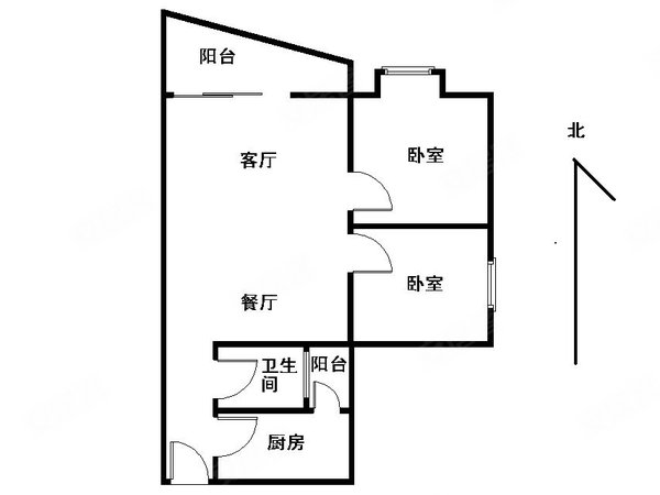 广州荔湾南岸荔港南湾南岸路 荔港南湾c区 简装2房方正实用家电齐全