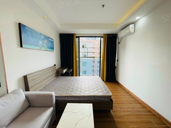 深圳南山华侨城侨城尚寓核验真房 |白石洲奢华阳台一室直租,品牌家电