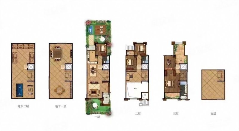 新天美地苑(别墅)5室3厅4卫355㎡南625万