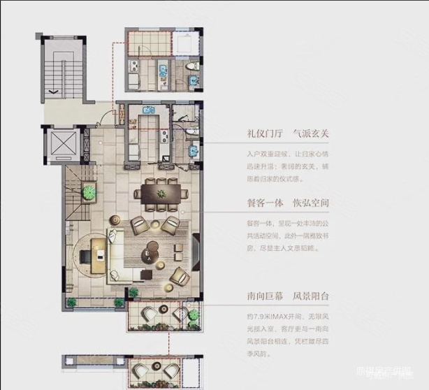 双喜花园雍园3室2厅3卫256.35㎡南370万