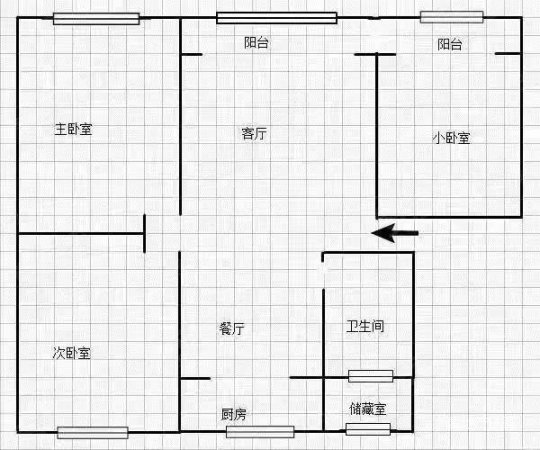 广汇香缇雅境(一期)3室2厅1卫114㎡南北74.8万