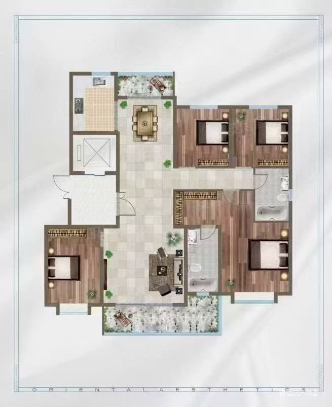 龙记观园156南北通透4室2厅2卫毛坯现房,13楼,满二