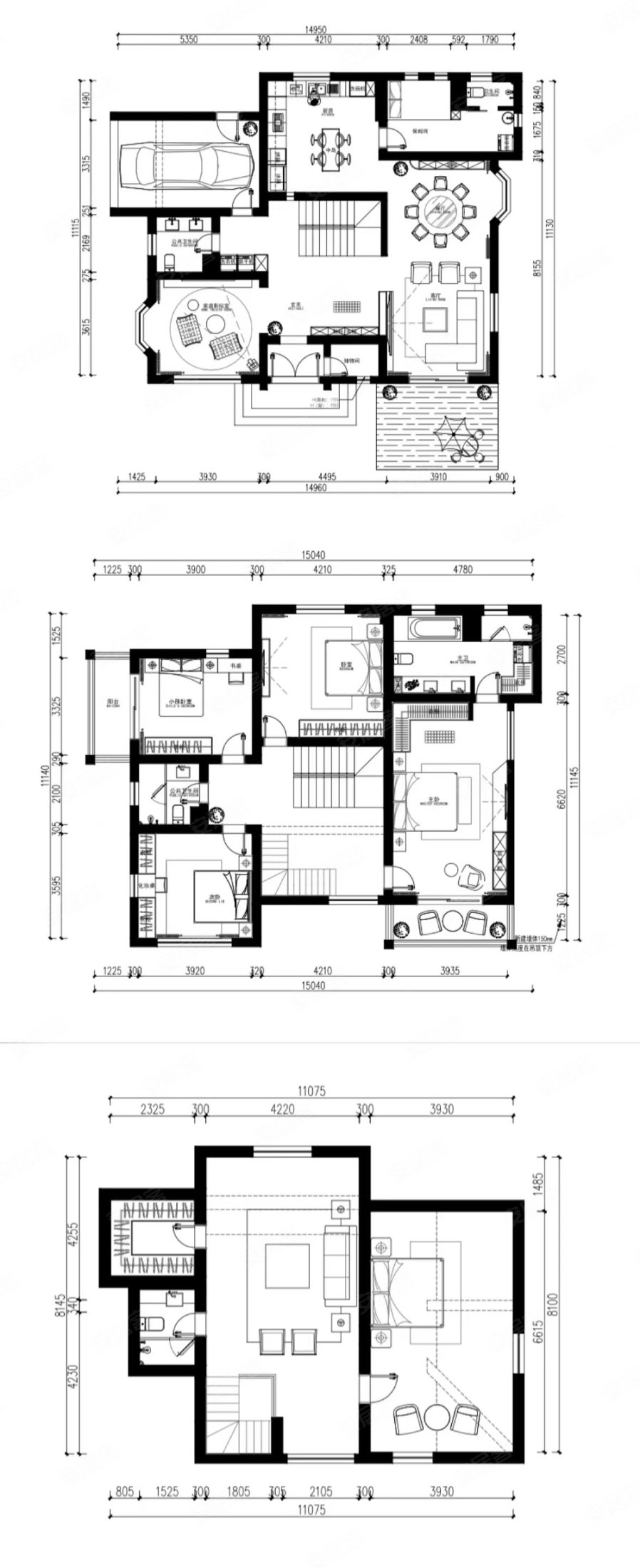 400平花园500平建筑面积7个卧室,虹梅别墅二手房,5500万,7室3厅,6卫
