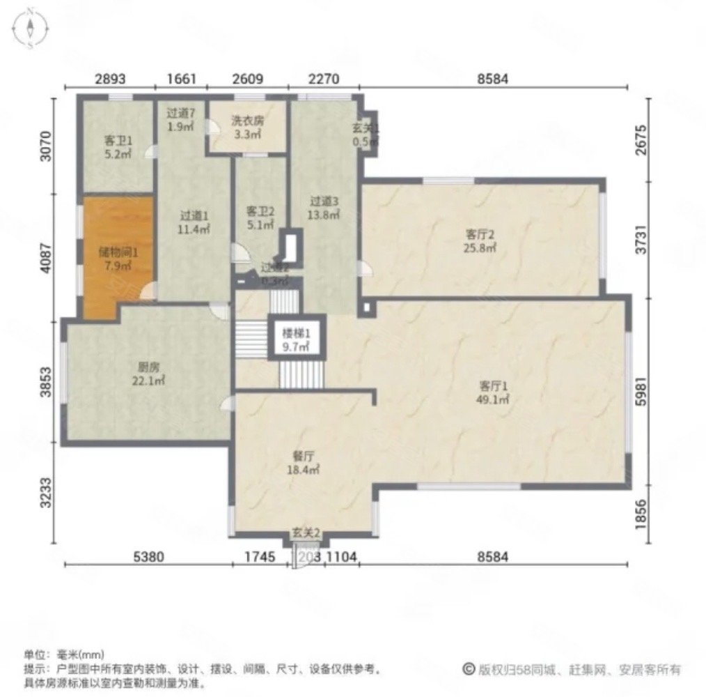 久事西郊名墅4室3厅6卫422㎡南北2760万