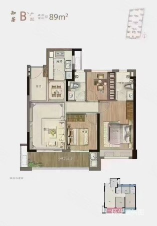 景湖公园一期4室2厅2卫166㎡南北192万