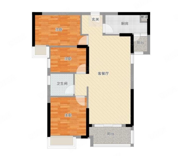 海伦堡林隐天下3室2厅1卫101㎡东南82万